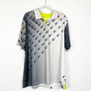 Slazenger Men's Polo Golf Shirt Gray Size XL